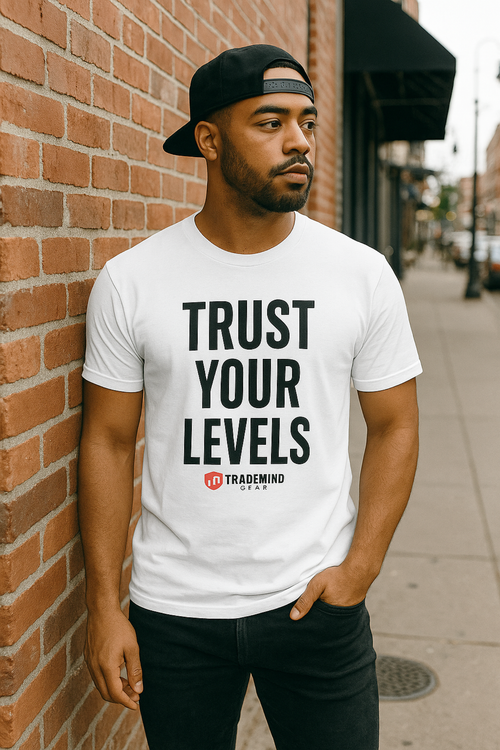 -Trust Your Levels- Minimalist Trading Quote T-Shirt