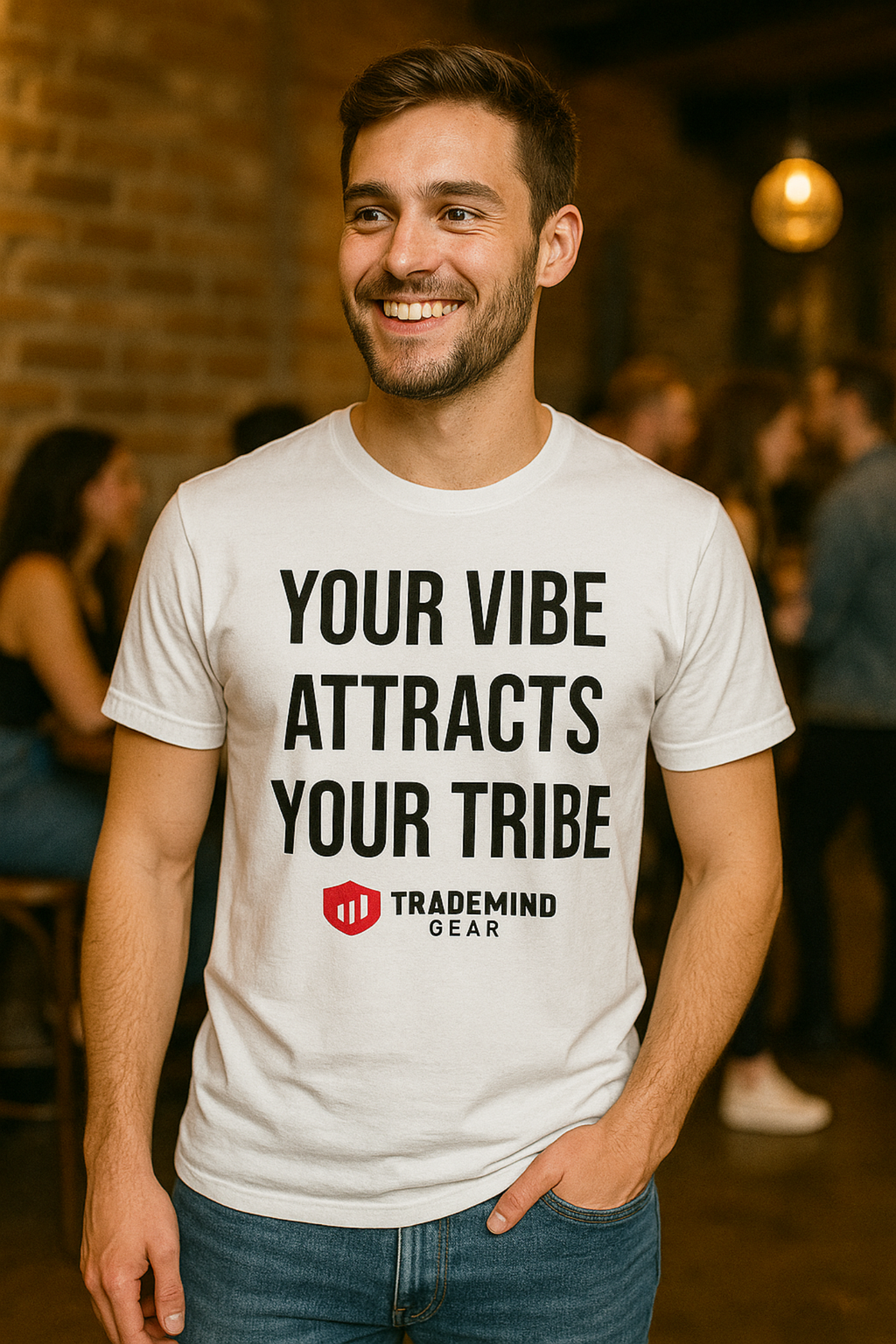 “Your Vibe Attracts Your Tribe” – Motivational Quote T-Shirt