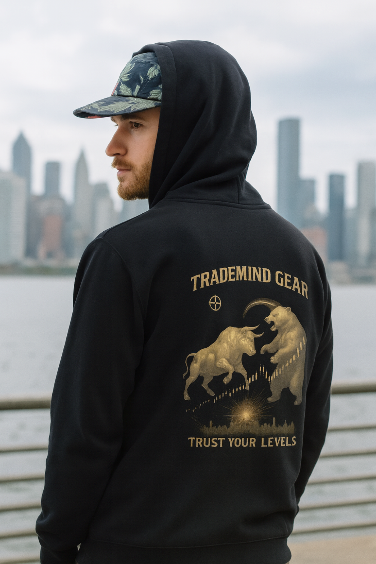 Market Domination Hoodie – Gold Edition | TradeMind Gear