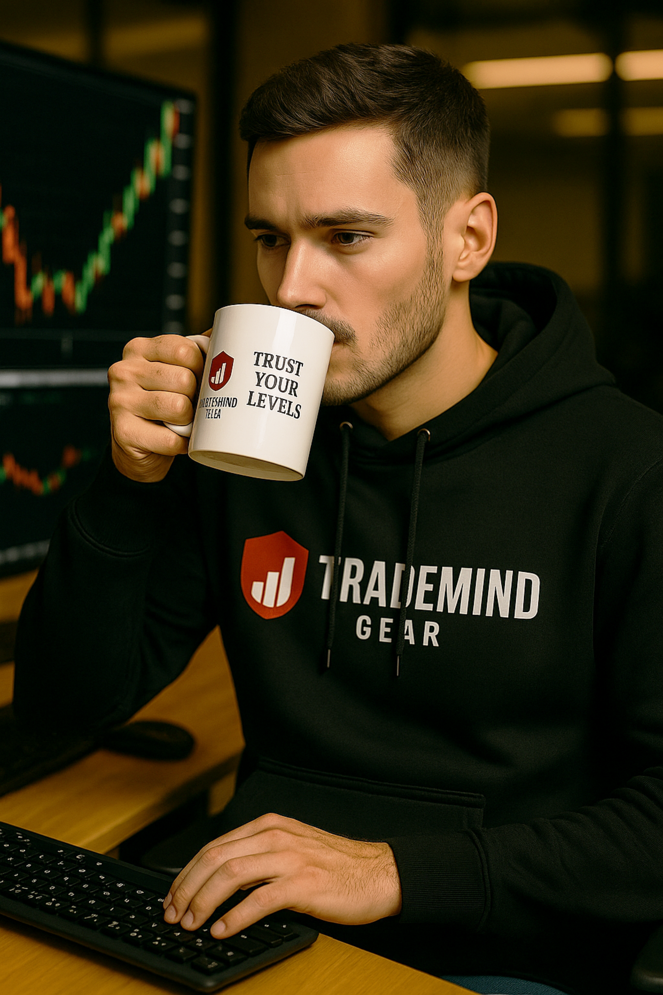 "Trust Your Levels" Trading Mug- Glossy Ceramic