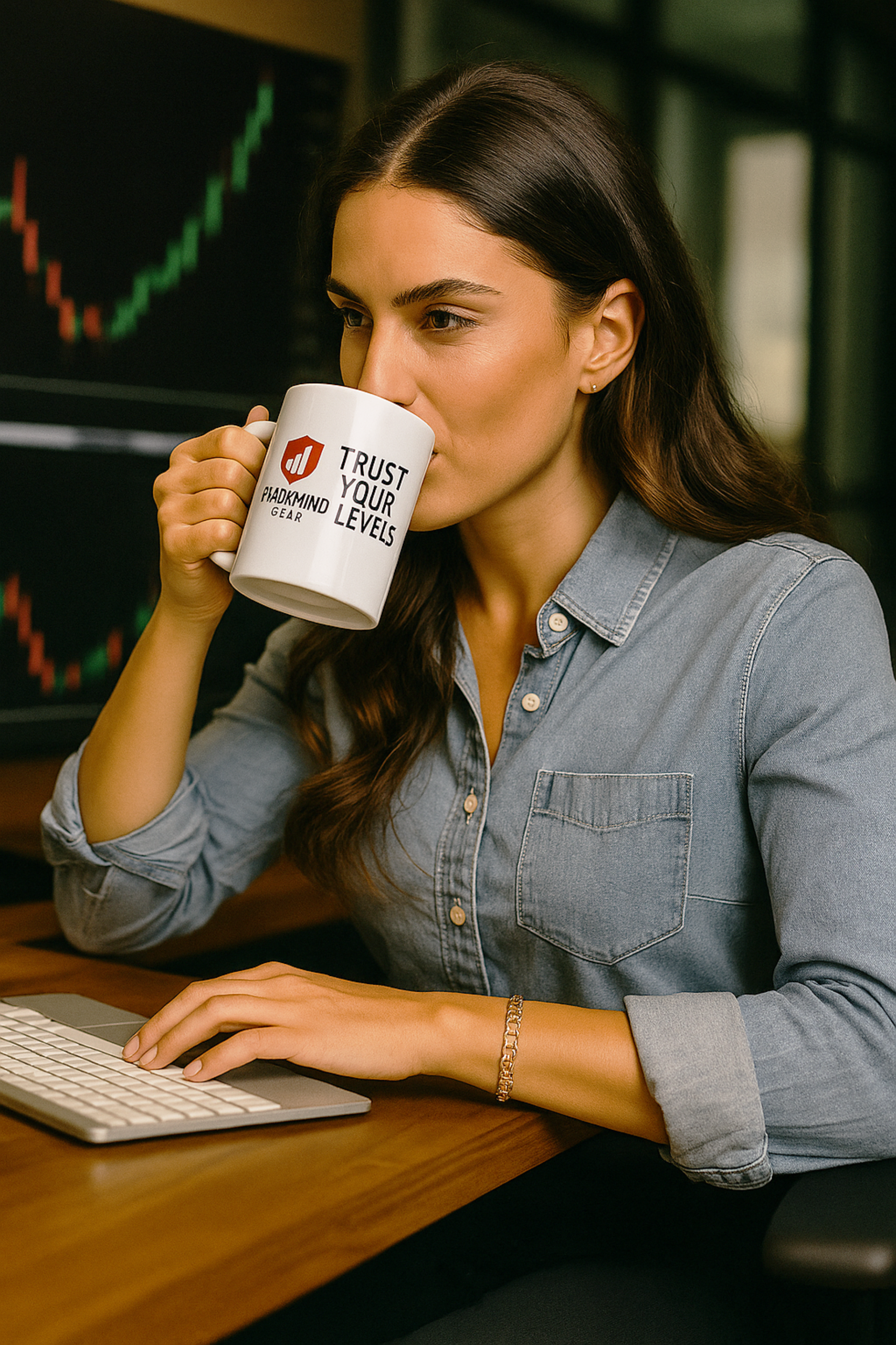"Trust Your Levels" Trading Mug- Glossy Ceramic