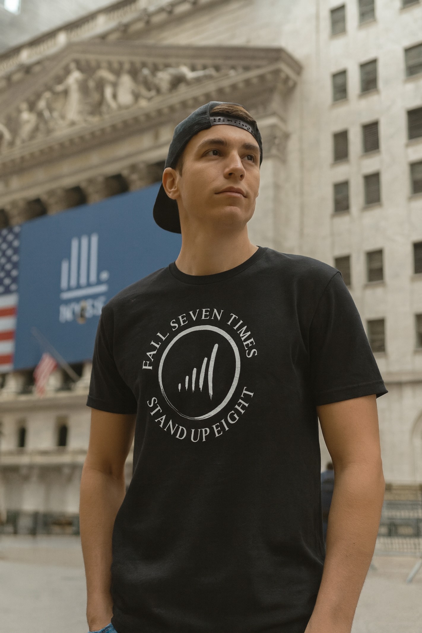 Fall Seven Times Stand Up Eight T-Shirt – Resilience Quote Tee